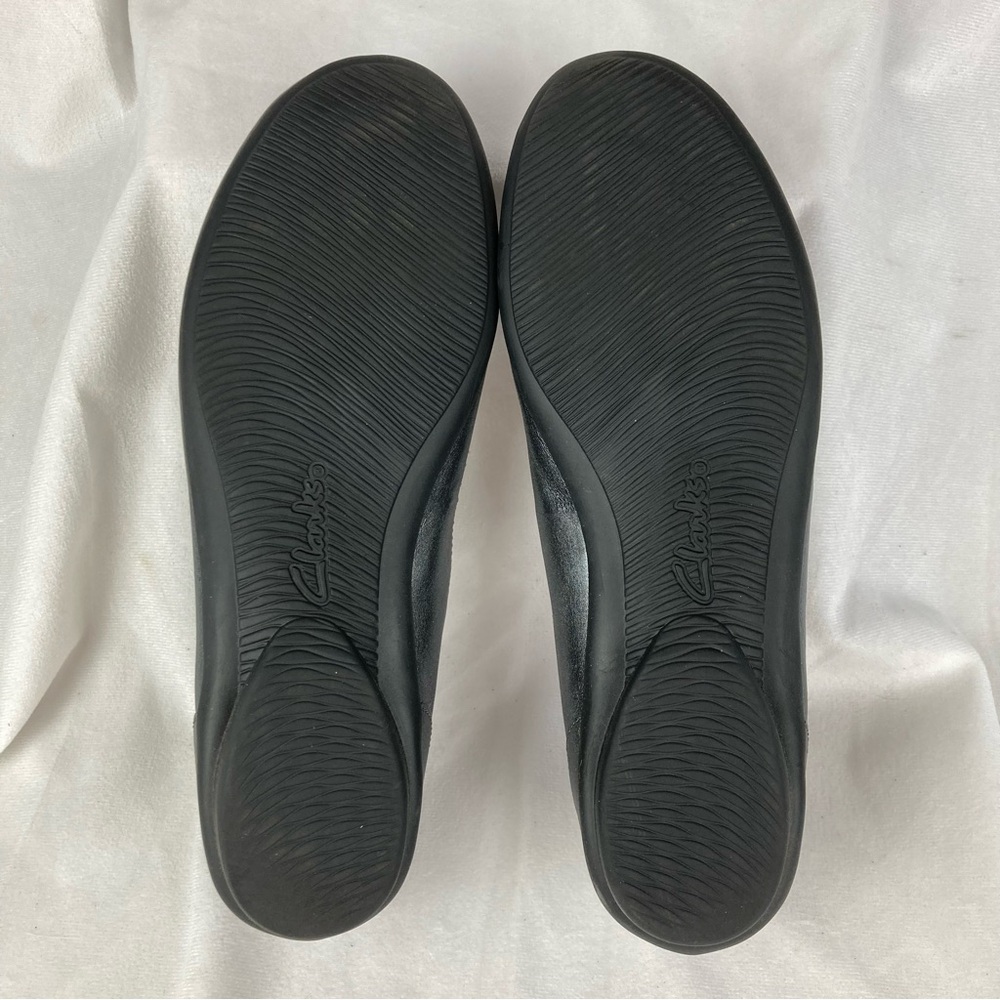 Collection by Clarks Gracelin Mara Pewter Silver Ballet Flats Women Size 7 - Picture 7 of 9